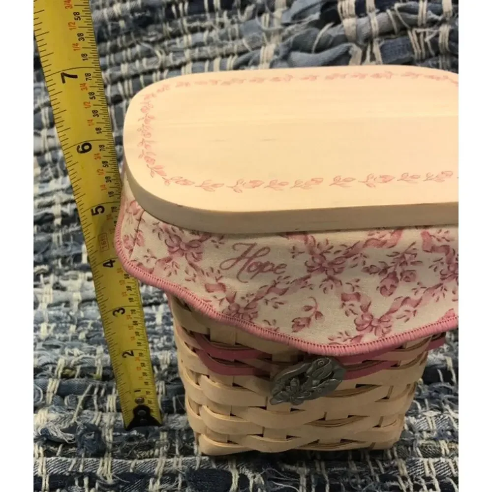 Vintage Longaberger Cancer Basket 2004 Horizon of Hope